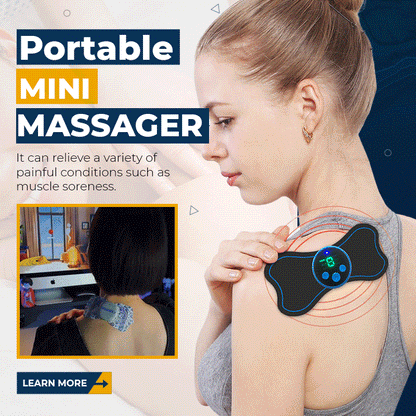 ⏳Time-Limited Special⏰Portable Mini Body Massager – Adjustable Intensity for Neck, Back, Waist, Hips & Legs, Relax On The Go!