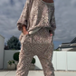 ⏳Time-limited Special⏰Women's Leopard Print Top & Pants 2-Piece Set