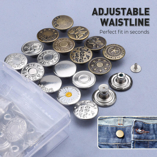⏳Time-Limited Special⏰Removable No-Sew Jeans Buttons Set✨