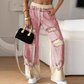 ⏳Time-limited Special⏰Patchwork Denim Elastic Drawstring Wide-Leg Pants