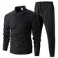 Men’s Stylish Lapel Jacket & Jogger Pants 2-Piece Set（50% OFF）