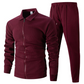 Men’s Stylish Lapel Jacket & Jogger Pants 2-Piece Set（50% OFF）