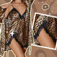 ⏳Time-limited Special⏰Sexy Leopard Print Robe & Nightgown Set