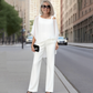 ⏳Time-Limited Special⏰Women's Irregular Chiffon 2-Piece Set – Flowy Top & Wide-Leg Pants (M–3XL) 🌬️