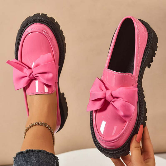 ⏳Time-limited Special⏰Chic Sweet Platform Loafers with Bow