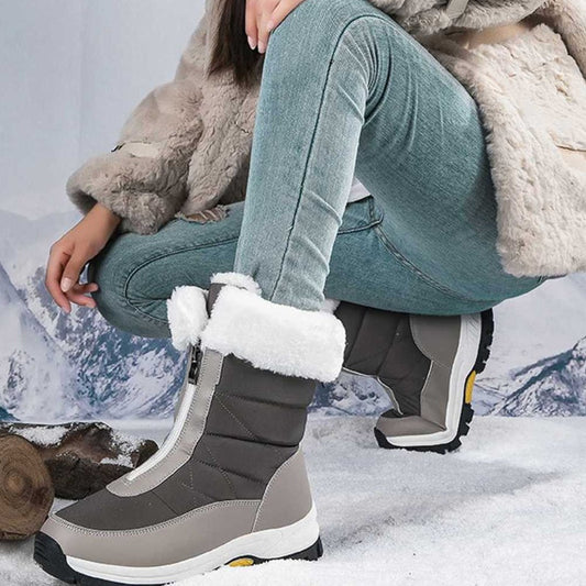 ⏳Time-Limited Special⏰Women’s Non-Slip Warm Zipper Snow Boots