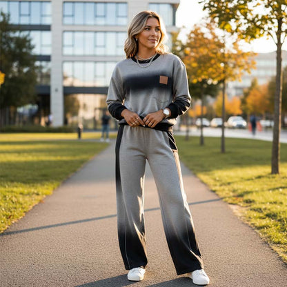 ⏳Time-Limited Special⏰Women's Casual Gradient Top and Pants Set