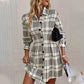 ⏳Time-Limited Special⏰Women’s Graceful Plaid A-Line Shirt Dress