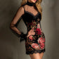 ⏳Time-Limited Special⏰Floral Print Sheer Sleeve Bodycon Mini Dress