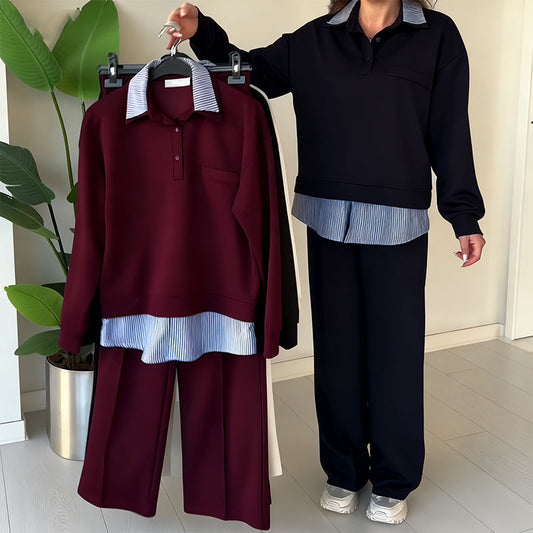 ⏳Time-Limited Special⏰Women's Casual Long-Sleeve Top and Pants 2-Piece Set