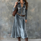 ⏳Time-Limited Special⏰Women's Long Sleeve Velvet Maxi Dress