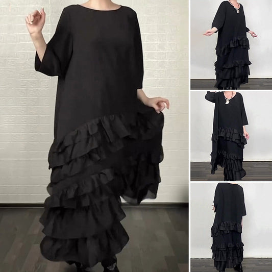 ⏳Time-Limited Special⏰Oversized Ruffle Layered Flowy Dress👗