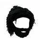 ⏳Time-Limited Special⏰Punk-style hat with an attached simple wig and knitted beard