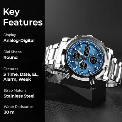 ⏳Time-Limited Special⏰Men's Waterproof Military Analog-Digital Watches