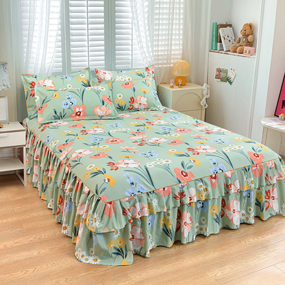 ⏳Time-Limited Special⏰3-Piece Ruffled Bed Skirt Set🛏️