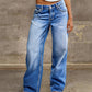 ⏳Time-Limited Special⏰Effortless Chic Relaxed Fit Wide-Leg Jeans – Gradient Wash, Premium Denim & All-Day Comfort 👖✨