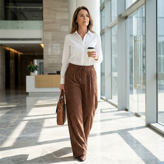 ⏳Time-Limited Special⏰Casual Loose Fit Corduroy Trousers for Women