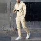 ⏳Time-Limited Special⏰Men's Solid Color Hoodie Tracksuit 2-Piece Set
