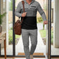 ⏳Time-Limited Special⏰Men's Color-Block Hooded Tracksuit Set