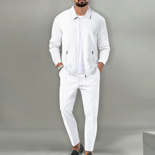 ⏳Time-Limited Special⏰Men’s Stylish Lapel Jacket & Jogger Pants 2-Piece Set