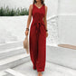 ⏳Time-Limited Special⏰Women's Solid Waist Tie Jumpsuit