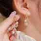 ⏳Time-Limited Special⏰Apricot Leaf Pearl Earrings Romantic Valentine's Day Gift