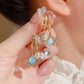 ⏳Time-Limited Special⏰Apricot Leaf Pearl Earrings Romantic Valentine's Day Gift