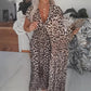 ⏳Time-Limited Special⏰Women's V-Neck Leopard Print Dress