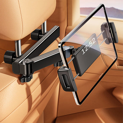 ⏳Time-Limited Special⏰Tri-Axis Tablet Holder for Car Headrest – 360° Rotation, Fits 4.7–12.9", Universal & Kid-Friendly 🚗
