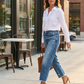 ⏳Time-Limited Special⏰Women’s Retro Cropped Straight-Leg Jeans