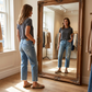 ⏳Time-Limited Special⏰Women’s Retro Cropped Straight-Leg Jeans