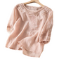 ⏳Time-Limited Special⏰Women's Embroidered Cotton-Linen Blend Blouse