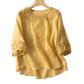 ⏳Time-Limited Special⏰Women's Embroidered Cotton-Linen Blend Blouse