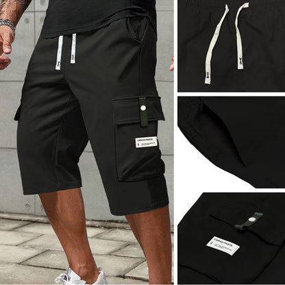 ⏳Time-Limited Special⏰📢Men's Casual Drawstring Capri Cargo Pants