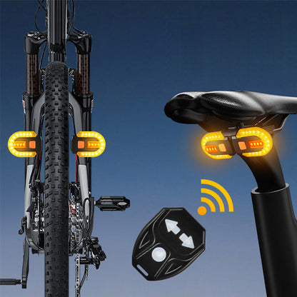⏳Time-Limited Special⏰Bicycle Wireless Remote Control Tail Light – 38 LEDs, 5 Modes & 5-Hour Battery for Safe, Hands-Free Turning 🚴‍♂️🔴