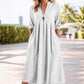 ⏳Time-Limited Special⏰Women's Casual V-Neck Midi Dress with Pockets