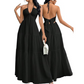 ⏳Time-Limited Special⏰Halter Neck Backless Tiered Maxi Dress