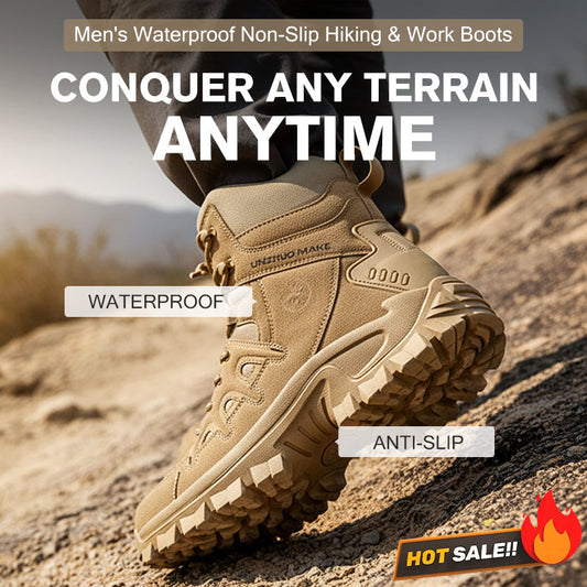 ⏳Time-Limited Special⏰Men's Waterproof Non-Slip Hiking & Work Boots