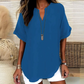 ⏳Time-Limited Special⏰Fashion Loose Solid Color Short Sleeve Top