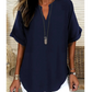 ⏳Time-Limited Special⏰Fashion Loose Solid Color Short Sleeve Top