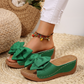 ⏳Time-Limited Special⏰Women's Bowknot Peep-Toe Wedge Sandals