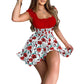 ⏳Time-Limited Special⏰Summer Floral Print Smocked Waist Mini Dress