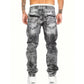⏳Time-Limited Special⏰Men's Fashion Creative Stretch Denim Jeans,Minimalist Style Suitable For Summer, Emo Style
