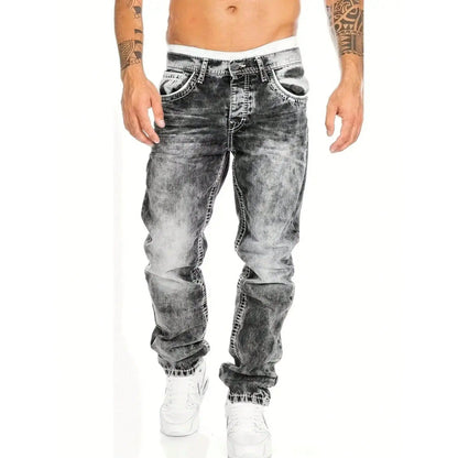 ⏳Time-Limited Special⏰Men's Fashion Creative Stretch Denim Jeans,Minimalist Style Suitable For Summer, Emo Style