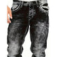 ⏳Time-Limited Special⏰Men's Fashion Creative Stretch Denim Jeans,Minimalist Style Suitable For Summer, Emo Style