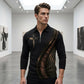 ⏳Time-Limited Special⏰Men's Casual Retro Long Sleeve Zip-Up Polo Shirt