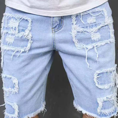 ⏳Time-Limited Special⏰Men's Ripped Denim Shorts – Bold Street Style & Summer Comfort 🌞🧵