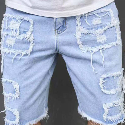 ⏳Time-Limited Special⏰Men's Ripped Denim Shorts – Bold Street Style & Summer Comfort 🌞🧵