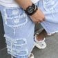 ⏳Time-Limited Special⏰Men's Ripped Denim Shorts – Bold Street Style & Summer Comfort 🌞🧵