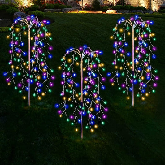 ⏳Time-Limited Special⏰Solar Garden Lights Outdoor Decor – 100 LEDs, IP55 Waterproof, Easy Install 🌙
